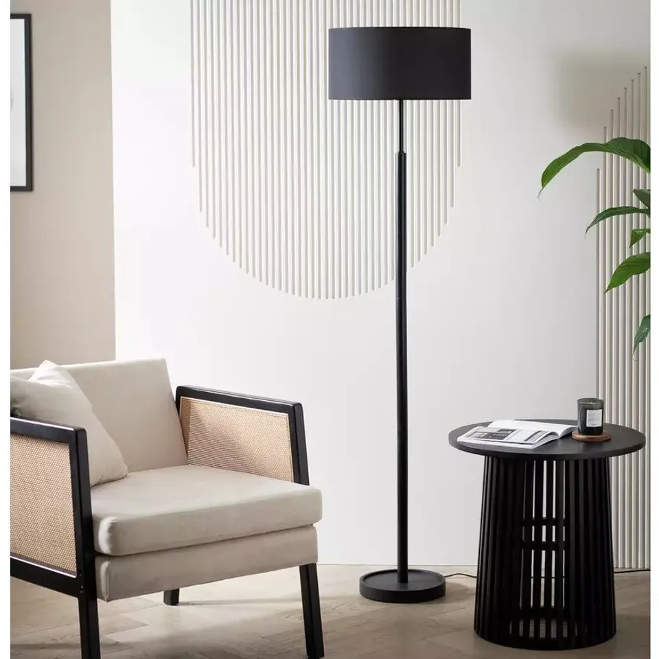 BOXED GLOSS STICK FLOOR LAMP - BLACK