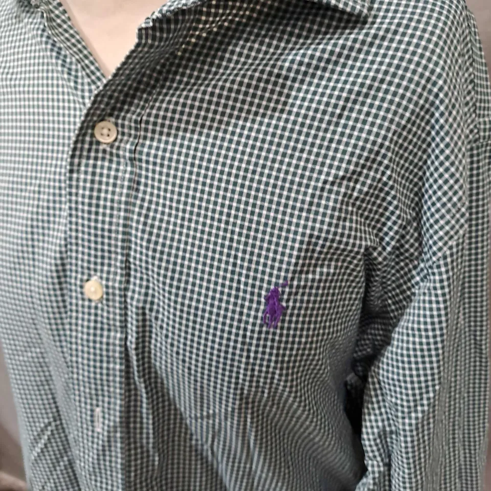 POLO RALPH LAUREN BUTTONED LONG SLEEVED SHIRT SIZE M