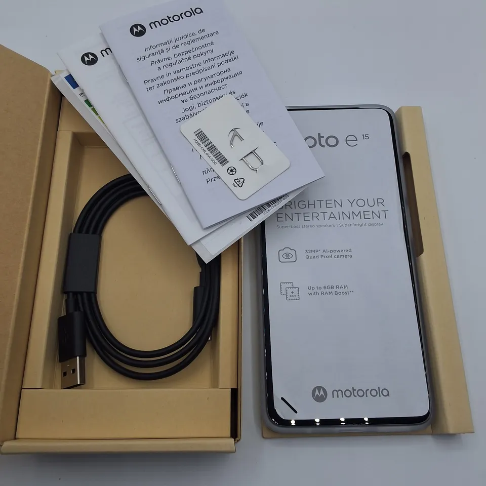BOXED MOTOROLA MOTO E15 2+64GB IN MISTY BLUE - XT2523-6