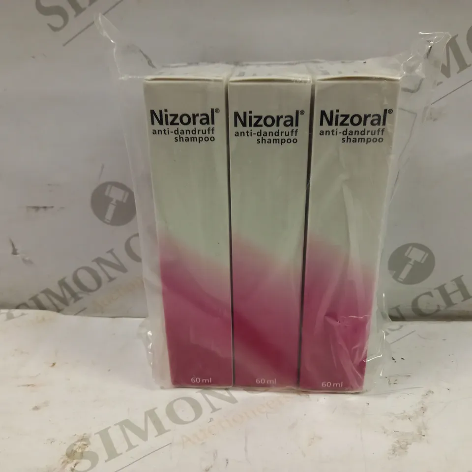 LOT OF 3 NIZORAL ANTI-DANDRUFF SHAMPOO