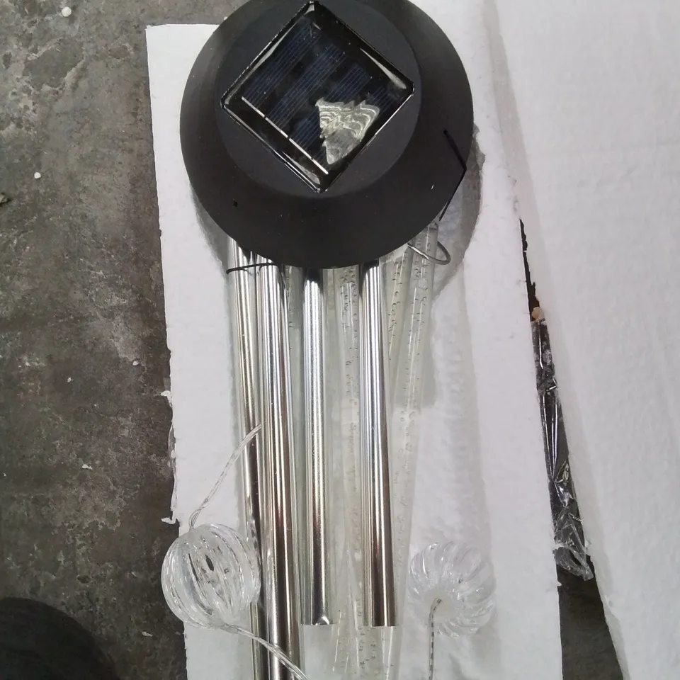 A SET OF LED SOLAR WIND CHIMES