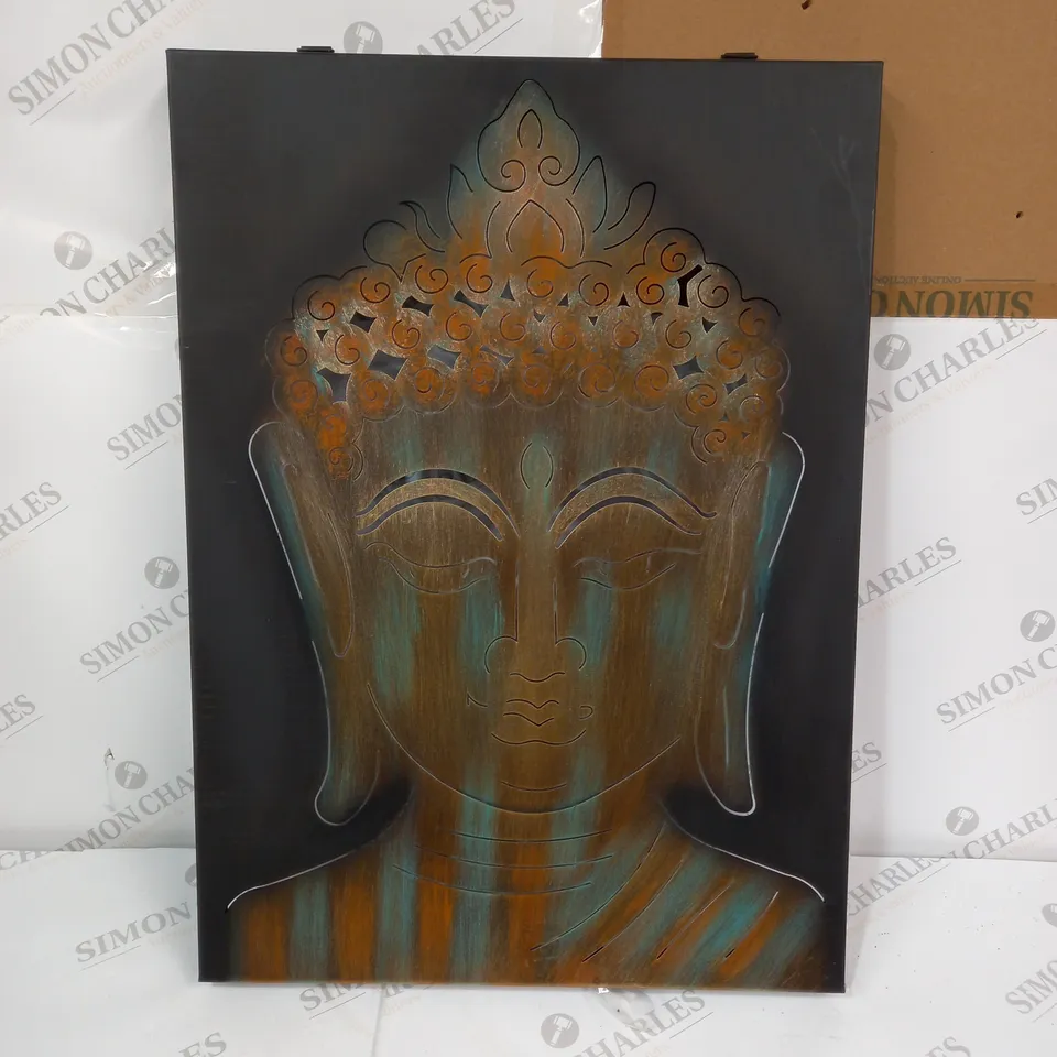 INNOVATORS SOLAR LED PEACEFUL BUDDHA WALL DECOR
