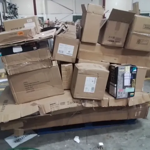 PALLET OF ASSORTED ELECTRICAL ITEMS TO INCLUDE;CEILING LIGHTS,TABLE LAMP,FLOOR LIGHT 