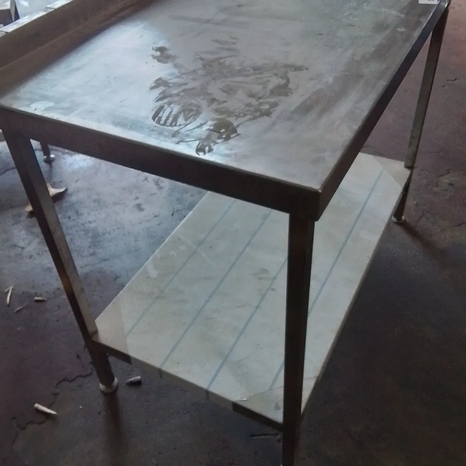 STAINLESS STEEL INDUSTRIAL CATERING WORKTOP/COUNTER