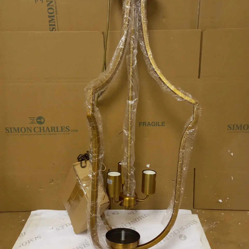 DÄR LIGHTING GROUP ATRIUM 3-LIGHT PENDANT BRONZE FINISH