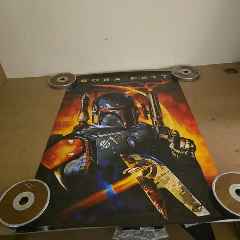 STAR WARS BOBA FETT POSTER/PRINT 36 X 24IN APPROX