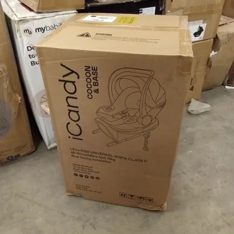 BOXED ICANDY CAR SEAT COCOON & BASE 