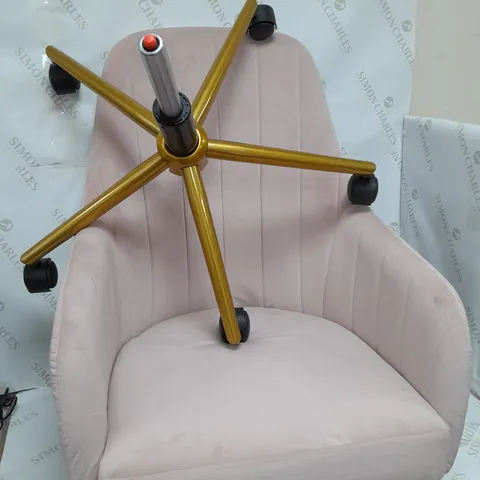 BOXED MOLBY OFFICE CHAIR - PINK - COLLECTION ONLY