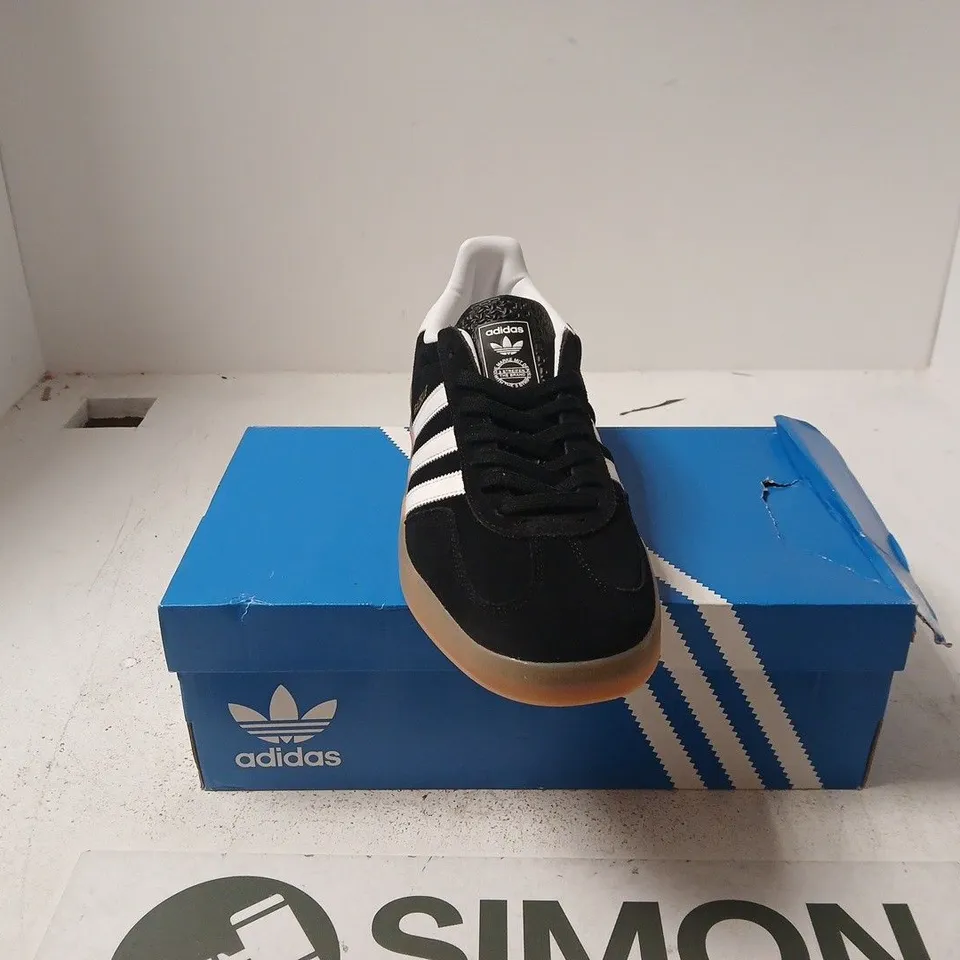 ADIDAS GAZELLE INDOOR BLACK UK 10.5