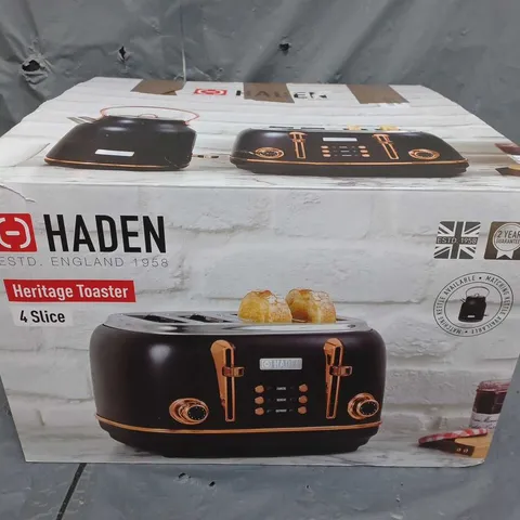 BOXED HADEN HERITAGE TOASTER 4 SLICE