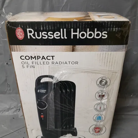 BOXED RUSSELL HOBBS COMPACT OIL FILLED RADIATOR 