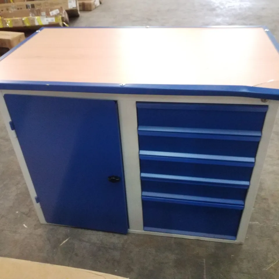 MOBILE WORKBENCH FLEX 5 DRAWERS + 1 CABINET (3 PARTS)