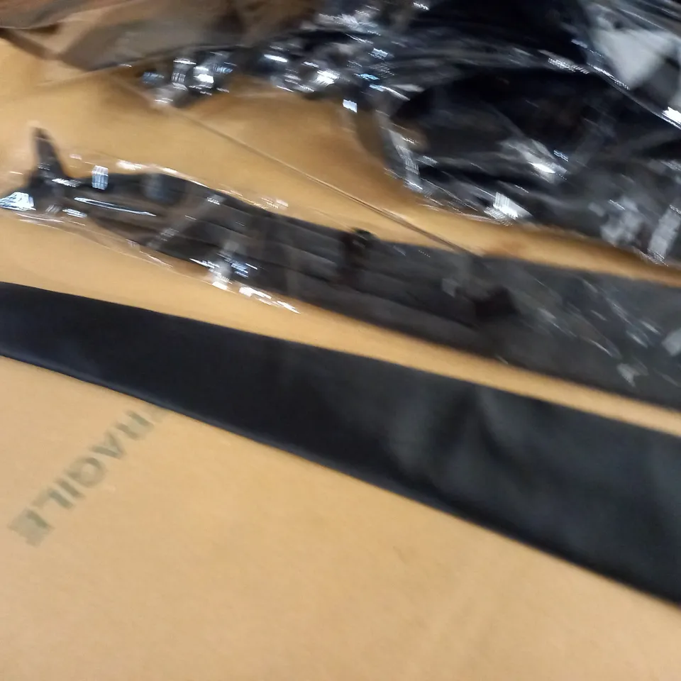 LOT OF BAGGED BLACK CLIP ON TIES
