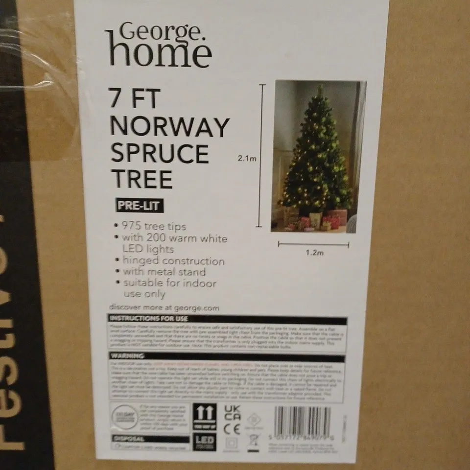 7FT NORWAY SPRUCE TREE - COLLECTION ONLY