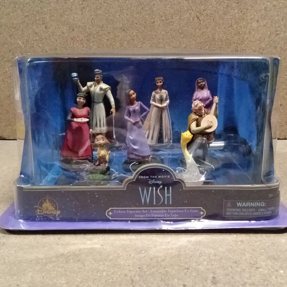 BOXED DISNEY WISH DELUXE FIGURINE SET  APPROXIMATELY 4PCS