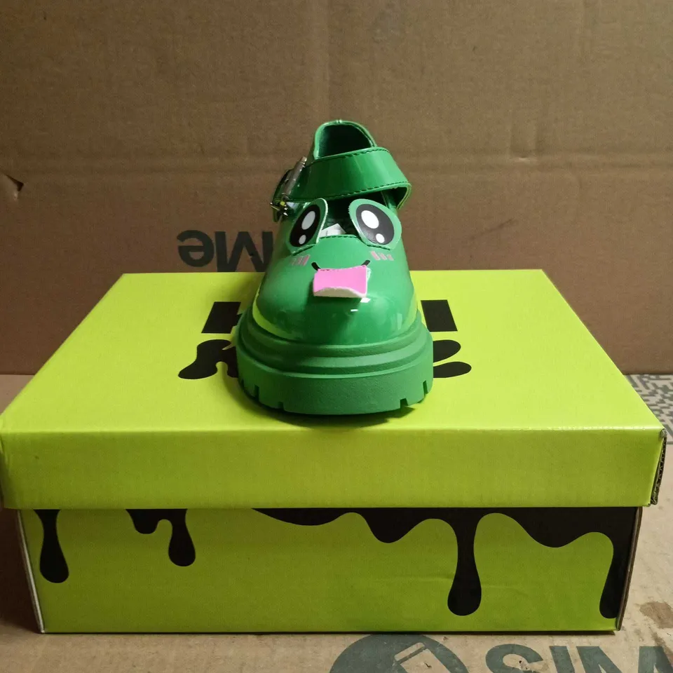 LOI KIDZ LIL TIRA CHEEKY FROG MARY JANE SHOES GREEN SIZE 11