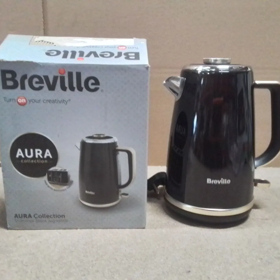 BOXED BREVILLE AURA COLLECTION KETTLE BLACK 