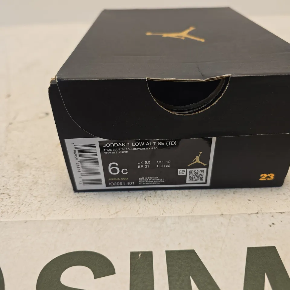 JORDAN 1 LOW ALT SE (TD) KIDS TRAINERS – UK CHILDREN'S 5.5 (US 6C)