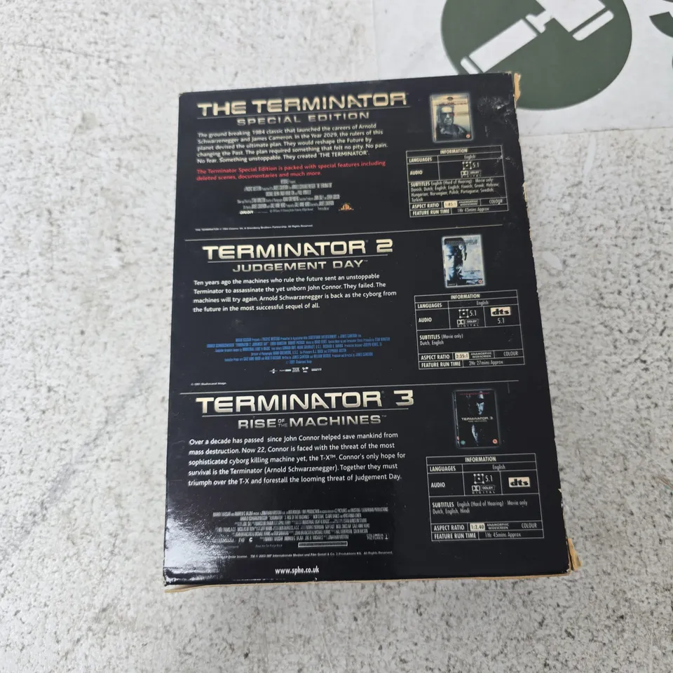 TERMINATOR TRILOGY LIMITED EDITION 4-DISC DVD SET (BOXED)