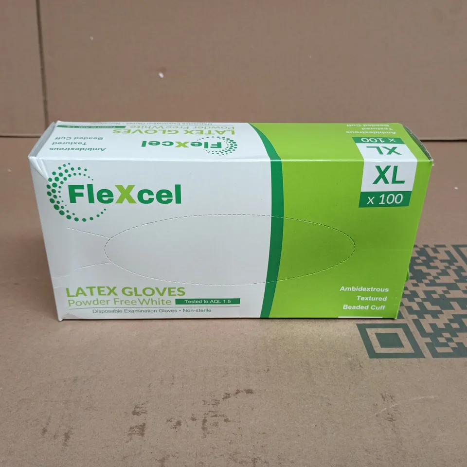 6 X FLEXCEL LATEX GLOVES XL BOXED