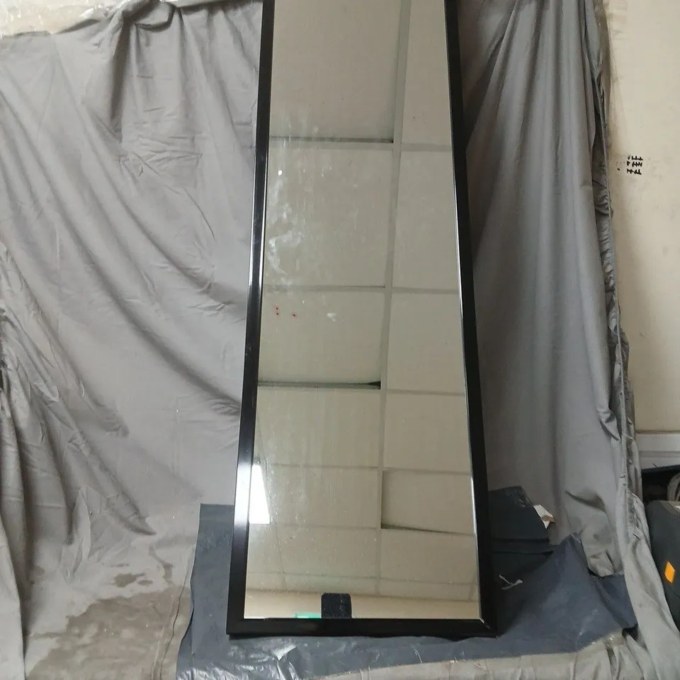 TALL RECTANGULAR MIRROR IN BLACK - COLLECTION ONLY RRP £29