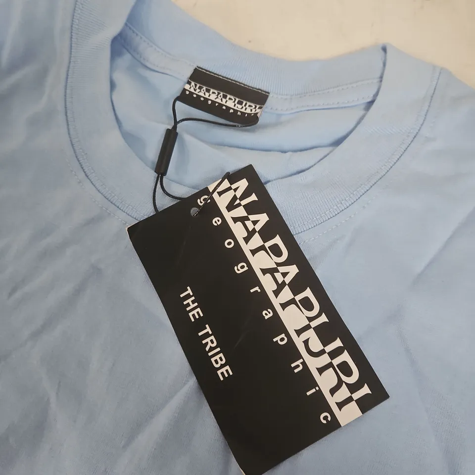 NAPAPIJRI THE TRIBE T-SHIRT – LIGHT BLUE, 2XL, 100% COTTON (VIETNAM)