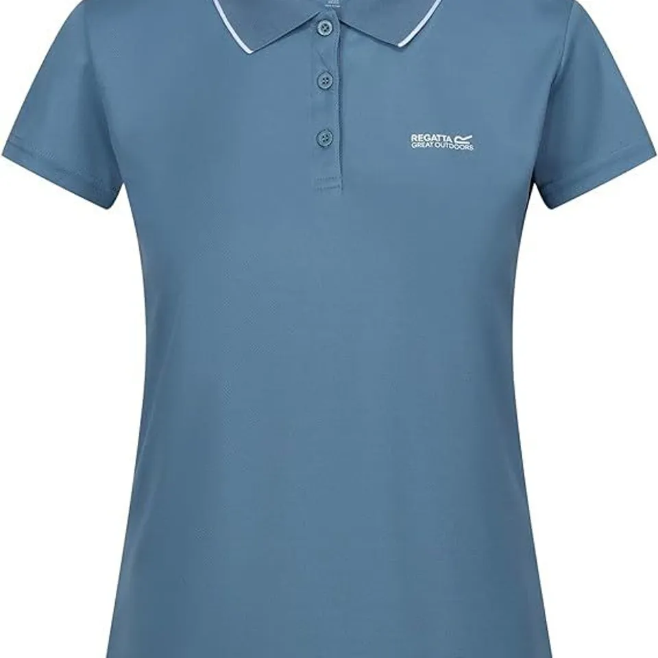 BRAND NEW REGATTA WOMEN'S MAVERICK V ACTIVE POLO SHIRT CORONET BLUE UK 18