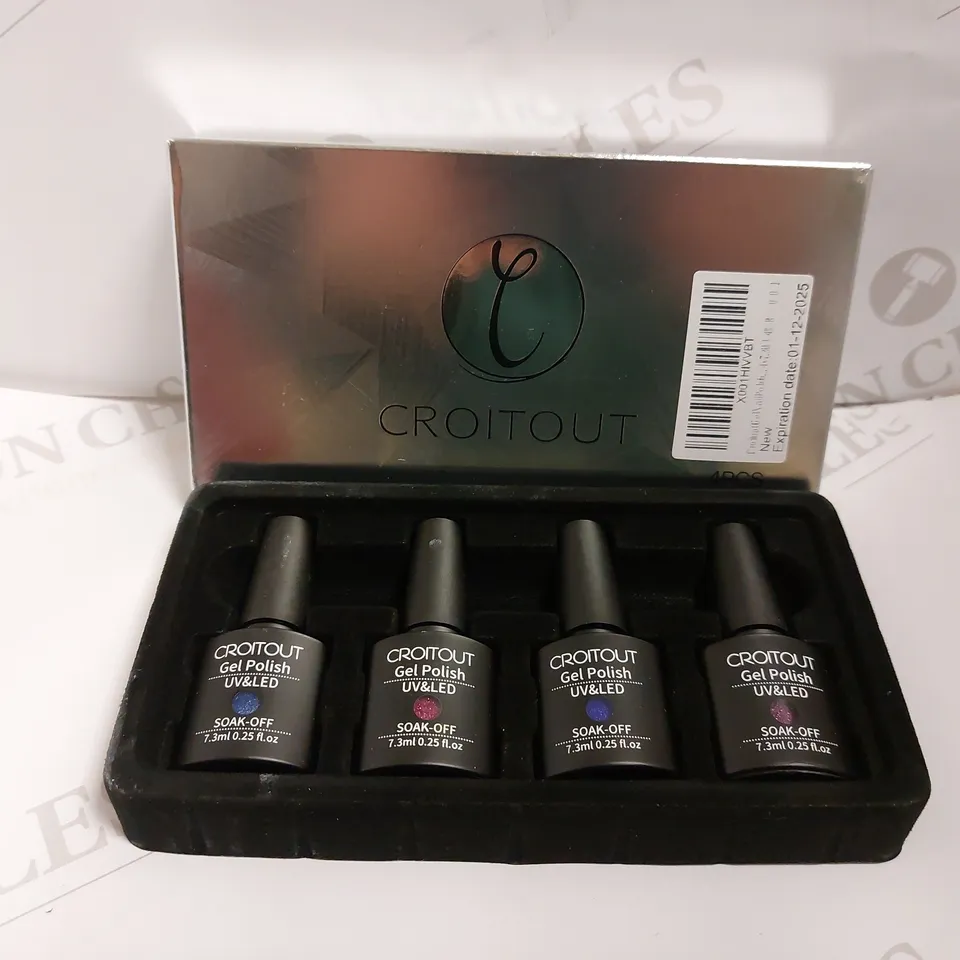 TWO SETS OF CROITOUT GEL NAIL POLISH IN ASSORTED COLOURS
