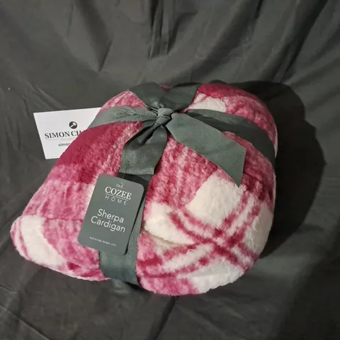 COZEE HOME SHERPA CARDIGAN SIZE S/M