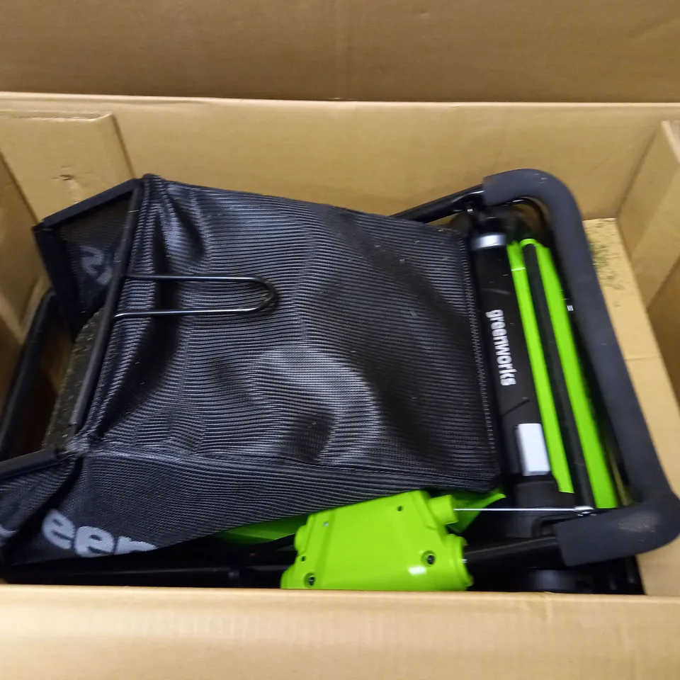 GREENWORKS BATTERY POWERED LAWNMOWER
