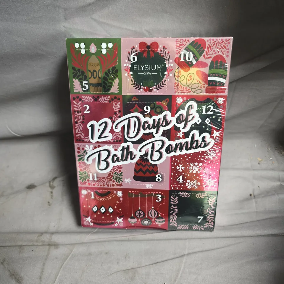 ELYSIUM SPA 12 DAYS OF BATH BOMBS ADVENT CALENDAR