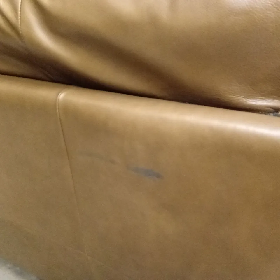 BAILEY 4 SEATER LEATHER SOFA - TAN RRP £849