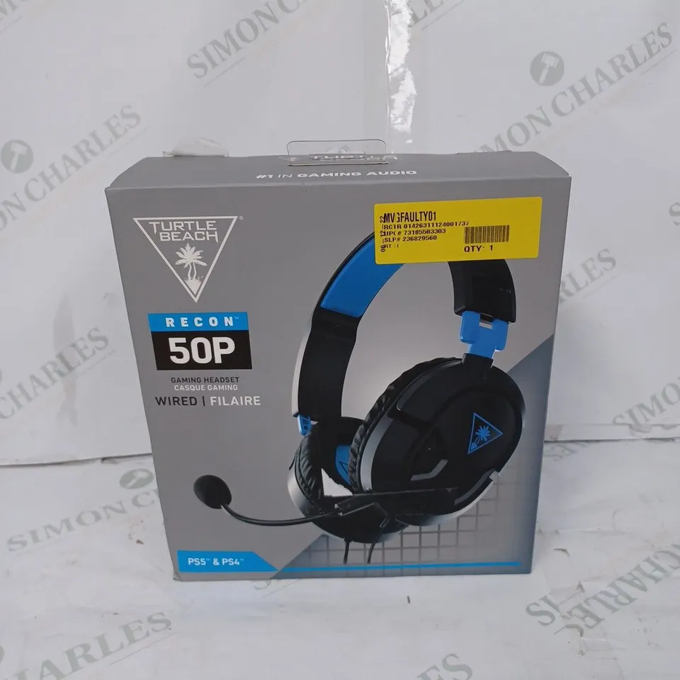 TURTLE BEACH RECON 50P WIRED PS4/PS5 GAMING HEADSET