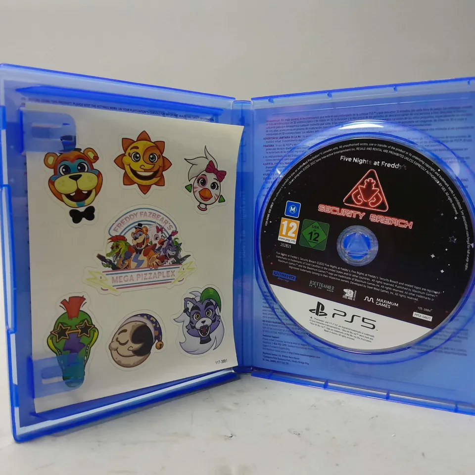 FIVE NIGHTS AT FREDDYS SECURITY BREACH (PS5)