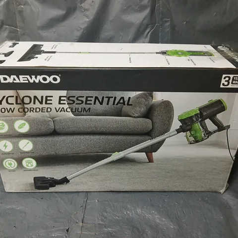 BOXED DEAWOO CYCLONE ESSENTIAL 2.0 CORDED 3 IN 1 HANDHELD VACUUM CLEANER 7M CORD