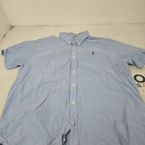 US POLO ASSN LIGHT BLUE BUTTON-DOWN SHIRT β CLASSIC FIT, UK XXL