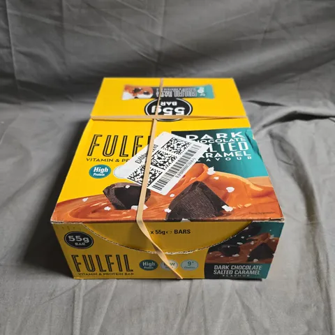 15 X FULFIL VITAMIN & PROTEIN BARS - DARK CHOCOLATE SALTED CARAMEL - 15 X 55G