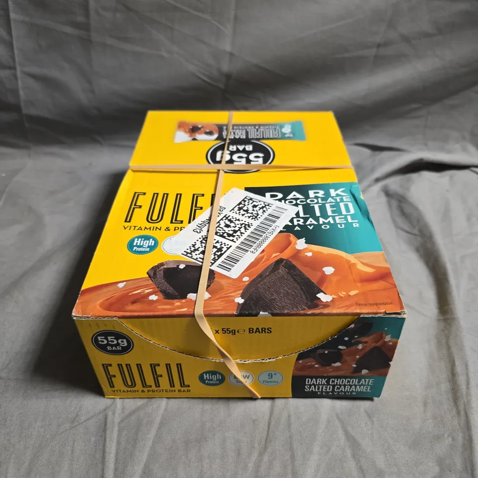 15 X FULFIL VITAMIN & PROTEIN BARS - DARK CHOCOLATE SALTED CARAMEL - 15 X 55G