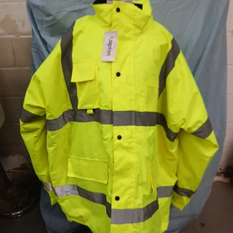 KAPTON HI-VIS SAFETY JACKET – NEON YELLOW, 4XL