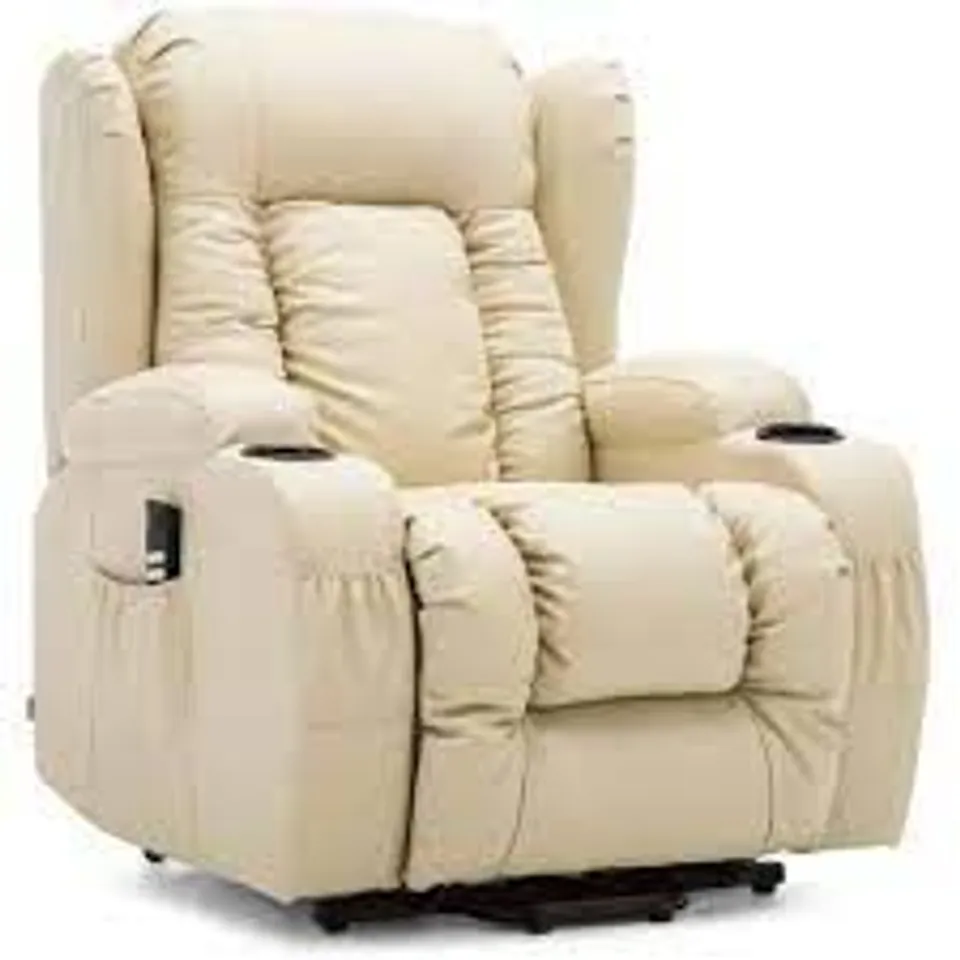 MANUAL SWIVEL RECLINER WITH MASSAGER UPHOLSTERY 