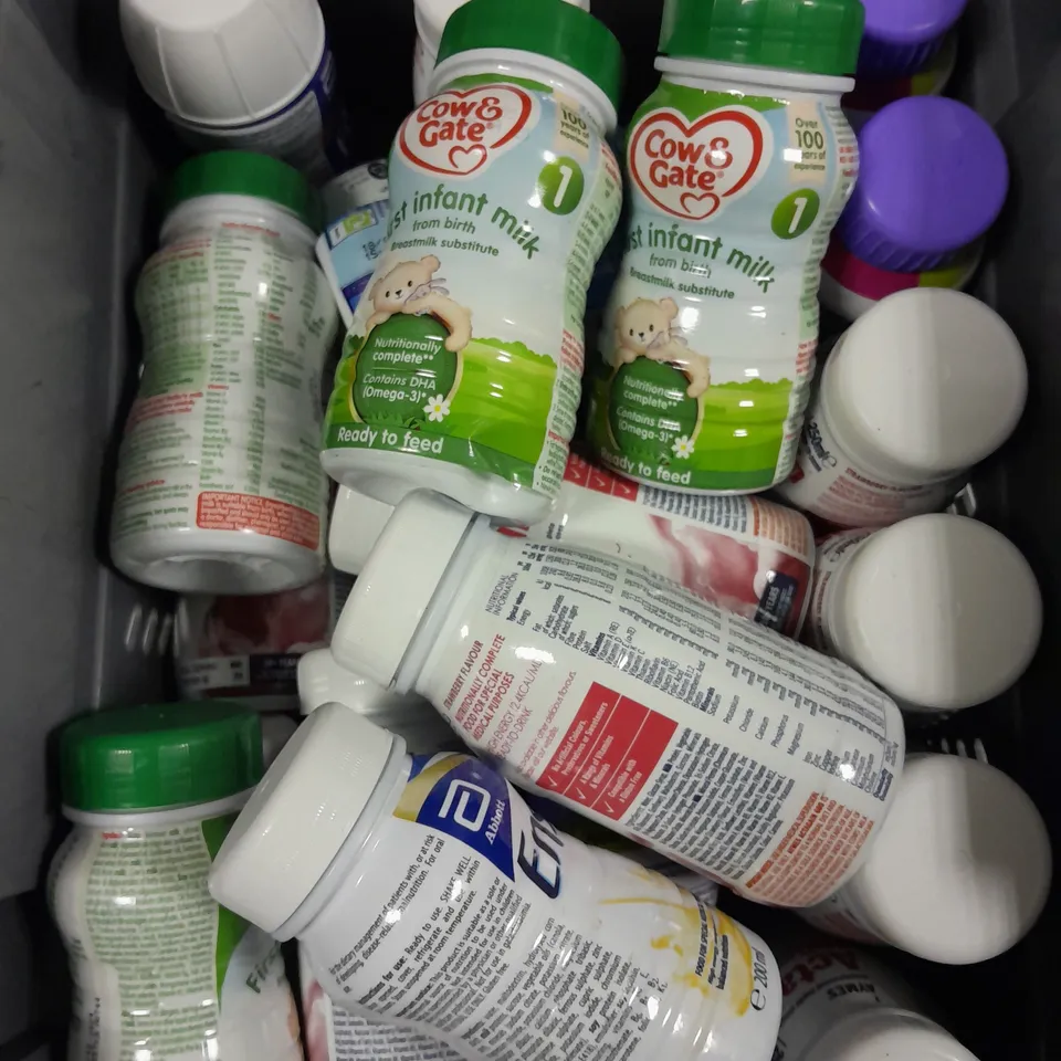 APPROXIMATELY 20 ASSORTED FOOD SUPPLEMENT DRINKS TO INCLUDE ABBOTT, COW & GATE, APTAMIL ETC 