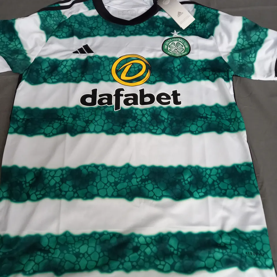 ADIDAS CELTIC HOME SHIRT - LARGE