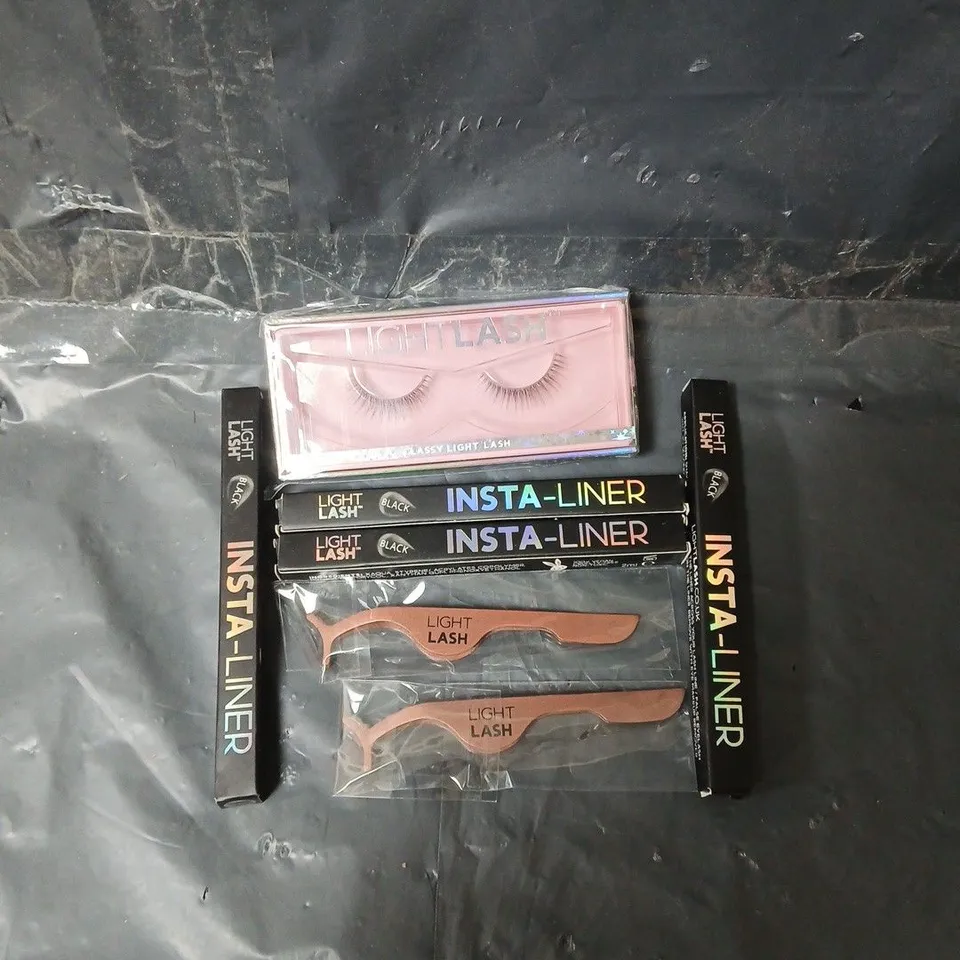 APPROXIMATELY 80 ASSORTED LIGHT LASH PRODUCTS TO INCLUDE INSTA-LINER, CLASSY LIGHT LASH, ETC - COLLECTION ONLY