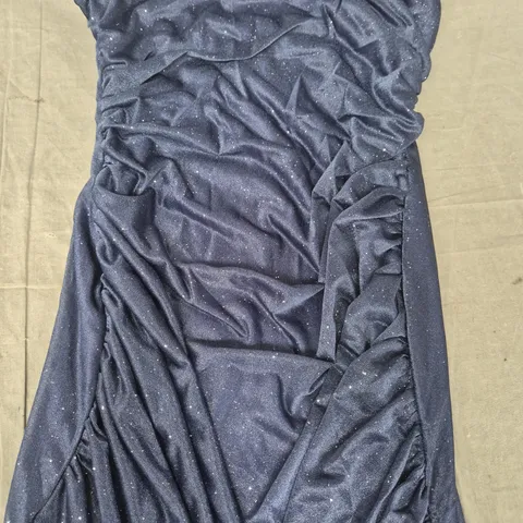 CIDER DRESS IN NAVY W. GLITTER EFFECT SIZE LARGE