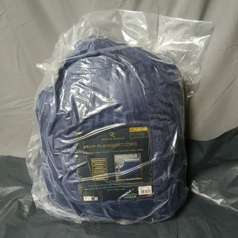 GAVENO CAVAILIA OSUM PLAIN DUVET COVER – NAVY BLUE - DOUBLE 