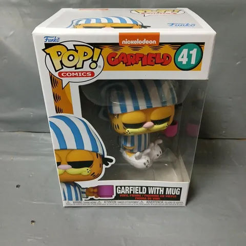 BOXED FUNKO POP COMICS GARFIELD WITH MUG - 41