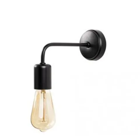 BOXED OPVIQ DENGE 1-LIGHT WALL MOUNTED H15CM X W20CM, BLACK