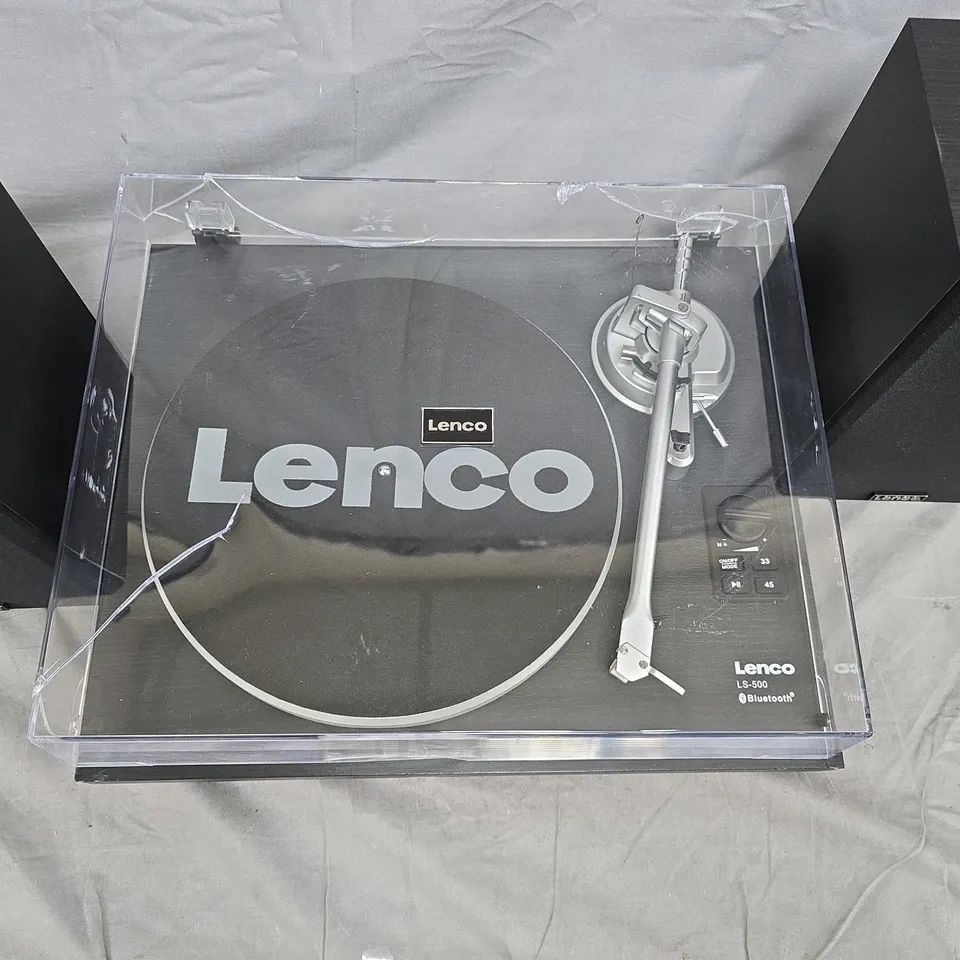 LENCO LS-500 BLUETOOTH TURNTABLE WITH TWO SPEAKERS