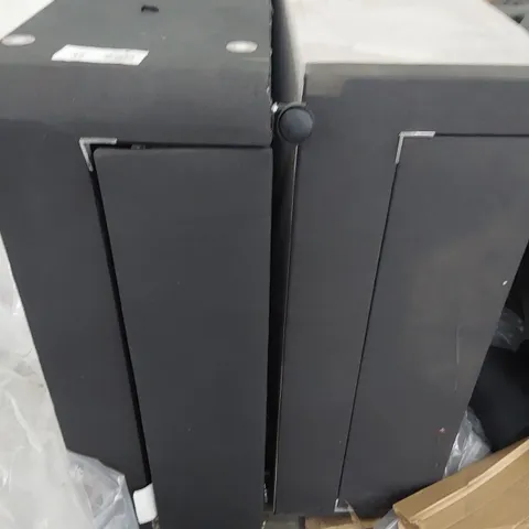 DESIGNER 5' KINGSIZE BLACK DIVAN BASE WITH DRAWERS