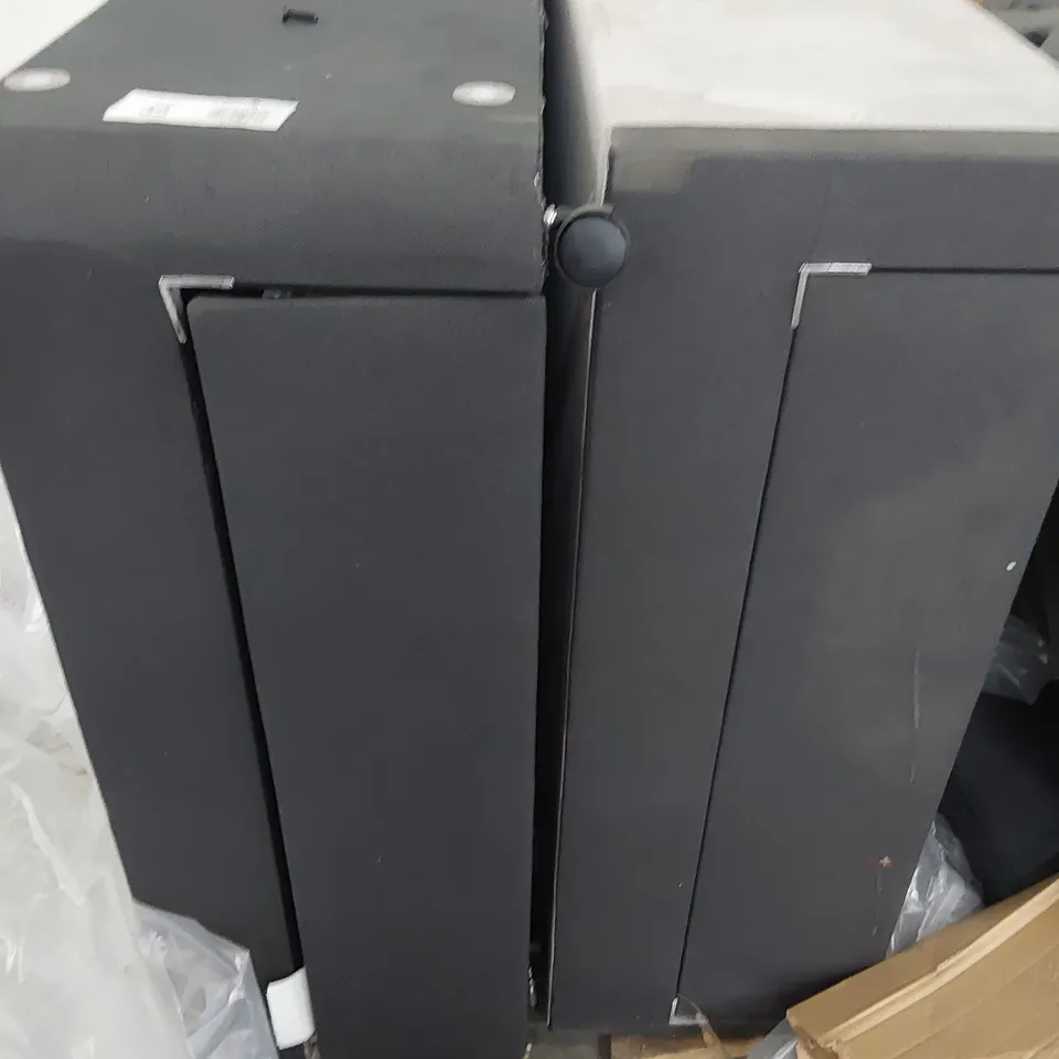 DESIGNER 5' KINGSIZE BLACK DIVAN BASE WITH DRAWERS